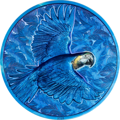 Spectrum Parrot 1 oz 2026 proof - stříbrná mince