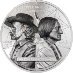 Enemies in History - Custer vs. Sitting Bull 2 oz 2026 - stříbrná mince