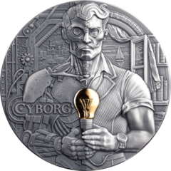 Dual Essence - Cyborg 2 oz antique finish 2026 - stříbrná mince
