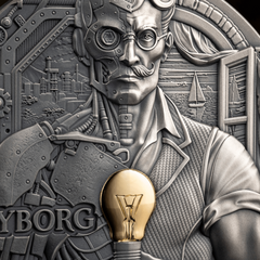 Dual Essence - Cyborg 2 oz antique finish 2026 - stříbrná mince