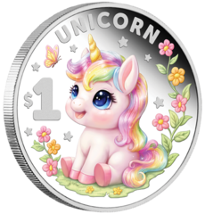 Baby Unicorn 2026 proof 1/2 oz - stříbro