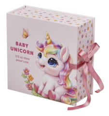 Baby Unicorn 2026 proof 1/2 oz - stříbro