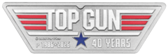 TOP GUN 40. výročí 1 oz kolorovaná, tvarovaná 2026 - stříbrná mince