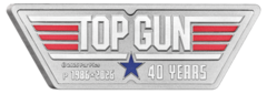 TOP GUN 40. výročí 1 oz kolorovaná, tvarovaná 2026 - stříbrná mince