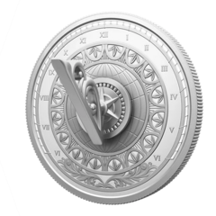 Sluneční hodiny 1 oz proof 2026 - stříbrná mince