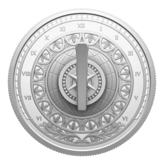 Sluneční hodiny 1 oz proof 2026 - stříbrná mince