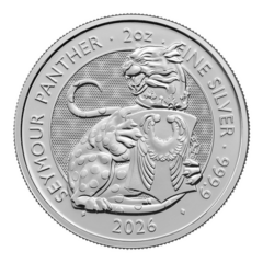 The Royal Tudor Beasts - Seymour Panther 2 oz BU 2026 - stříbrná mince