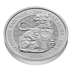 The Royal Tudor Beasts - Seymour Panther 2 oz BU 2026 - stříbrná mince