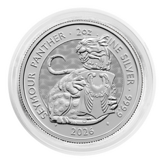 The Royal Tudor Beasts - Seymour Panther 2 oz BU 2026 - stříbrná mince