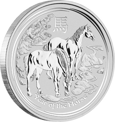 Rok Koně 2014 1 oz BU - stříbrná mince