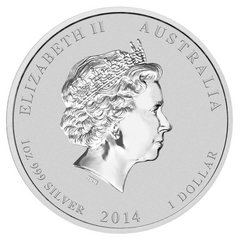 Rok Koně 2014 1 oz BU - stříbrná mince