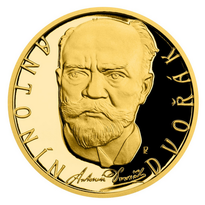 Antonín Dvořák 1/2 oz proof 2021 - zlatá mince