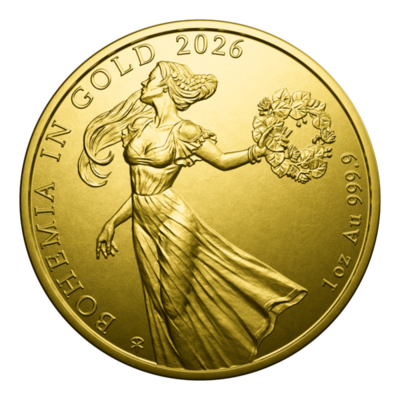 Bohemia in Gold 1 oz BU 2026 - zlatá mince