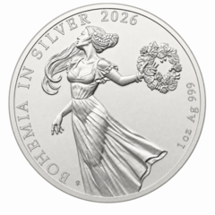 Bohemia in Silver 1 oz BU 2026 - stříbrná mince