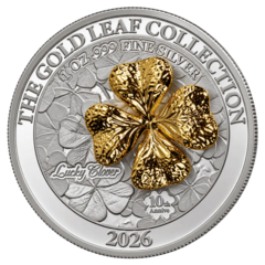 Golden Leaf - Lucky Clover 1 oz proof 2026 - stříbrná mince
